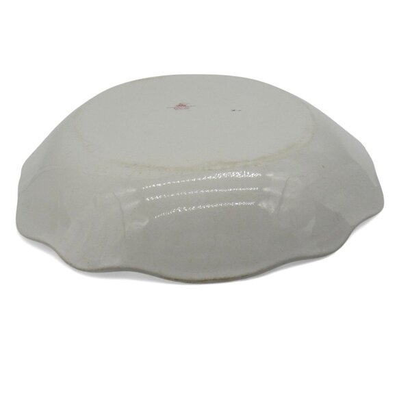 Rare SAMUEL FORD And Co England Eltham Red Porcelain Platter Vintage 16" - Picture 6 of 11